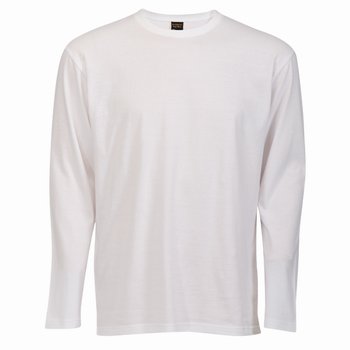 Mens White Long Sleeves T-Shirt